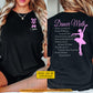 Personalized Ballet Two-sided T-shirt, Dancer Math Tees Gift For Ballet Lover