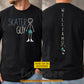 Personalized Ice Skating Two-sided T-shirt, Skater Guy Sport Tees Gift For Ice Skating Lover