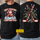 Personalized Christmas Hockey Two-sided T-shirt, Best Pucking Christmas Ever Sports Tees Xmas Gift For Hockey Lover