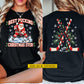 Personalized Christmas Hockey Two-sided T-shirt, Best Pucking Christmas Ever Sports Tees Xmas Gift For Hockey Lover