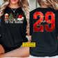 Personalized Christmas Hockey Two-sided T-shirt, Tis' The Season Sport Tees Xmas Gift For Hockey Lover