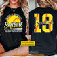 Personalized Softball First Day Of School Two-sided T-shirt, School Is Important Back To School Sport Tees, Student Gift For Softball Lover