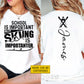 Personalized Skiing First Day Of School Two-sided T-shirt, School Is Important Back To School Sport Tees, Student Gift For Skiing Lover