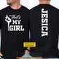 Personalized Gymnastics Parent Two-sided T-shirt, That's My Girl Sport Tees Gift For Gymnastic Lovers