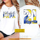 Personalized Volleyball Dad Two-sided T-shirt, Volleyball Papa Design Tees Father's Day Gift For Volleyball Lovers