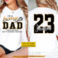 Funny Personalized Lacrosse Dad Two-sided T-shirt, I'm A Lacrosse Dad Tees Father's Day Gift For Lacrosse Lovers