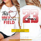 Personalized Baseball Gigi Two-sided T-shirt, This Gigi's Heart Is On That Field Tees Gift For Baseball Lovers
