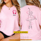 Personalized Ballet Two-sided T-shirt, Dancing Through Dreams Tees Gift For Ballet Lover