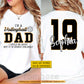 Funny Personalized Volleyball Dad Two-sided T-shirt, I'm A Volleyball Dad Tees Father's Day Gift For Volleyball Lovers
