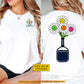 Personalized Pickleball Two-sided T-shirt, Bloom Where You Dink Sport Tees Gift For Pickleball Lover