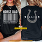 Personalized Horse Dad Two-sided T-shirt, Horse Dad Scan For Payment Tees Father's Day Gift For Horse Lovers