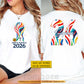 Personalized International Soccer Championship 2026 Two-sided T-shirt, North America Football Tournament 2026 Tees Sport Gift