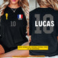 Personalized International Soccer Championship Two-sided T-shirt, Custom National Football Club Fan Tees Sport Gift