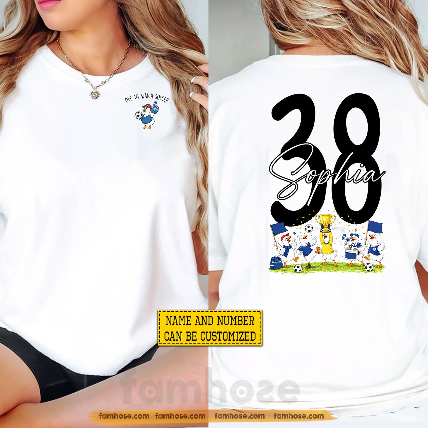 Personalized International Soccer Championship 2026 Two-sided T-shirt, Off To Watch Soccer Tournament 2026 Tees Sport Gift