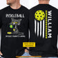 Personalized Pickleball Two-Sided T-shirt, Pickleball Because Murder Is Wrong Sport Tees Gift For Pickleball Lover