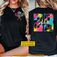 Personalized Lacrosse Two-sided T-shirt, Drippin In Lacrosse Neon Splash Sport Tees Gift For Lacrosse Lover