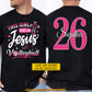 Personalized Volleyball Jesus Two-sided T-shirt, This Girl Runs On Jesus Volleyball Sport Tees Gift For Volleyball Lover
