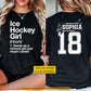Personalized Ice Hockey Girl Two-sided T-shirt, Same As A Normal Girl Just Much Cooler Sport Tees Gift For Hockey Lover