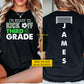 Personalized Soccer Back To School Kid Two-sided T-shirt, I'm Ready To Kick Off Preschool Tees Elementary School Student Gift For Soccer Lover