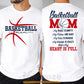 Basketball Mom Two-sided T-shirt, Basketball Mom My Heart Is Full Tees Mother's Day Gift For Basketball Lovers