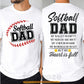 Softball Dad Two-sided T-shirt, My Wallet Is Empty Tees Father's Day Gift For Softball Lovers