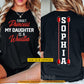 Personalized Wrestling Parent Two-sided T-shirt, Forget Princess My Daughter Is A Wrestler Sport Tees Gift For Wrestling Lovers