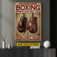 Personalized Boxing Canvas Painting, You Don't Stop Boxing, Sports Quotes Wall Art Decor, Poster Gift For Boxing Lovers
