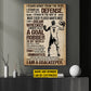 Personalized Motivational Soccer Boy Canvas Painting, I Am A Goalkeeper, Sports Quotes Wall Art Decor, Poster Gift For Soccer Lovers