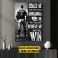 Personalized Rugby Boy Canvas Painting, Believe Me I Will Win, Sports Wall Art Decor, Poster Gift For Rugby Lovers