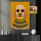 Personalized Modern Pet Illustration Canvas Painting, Dog Portrait Wall Art Decor, Poster Gift For Dog Lover