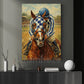Secretariat Horse Canvas Painting, 1973 Triple Crown Champion Thoroughbred Derby Wall Art Decor, Poster Gift For Horse Racing Lovers, Fan Of Kentucky Derby