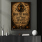 Halloween Wash Hands Toilet Canvas Painting, Lest Thou Invite The Plague Bathroom Wall Art Decor, Spooky Season Restroom Poster Gift Plague Doctor Lover