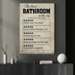 Funny Toilet Canvas Painting, The Best Bathroom In The City Wall Art Decor, Restroom Poster Gift