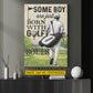 Personalized Golf Man Canvas Painting, Some Boy Are Just Born With Golf Sport Wall Art Decor, Poster Gift For Golf Lover