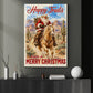 Christmas Trails Cowboy Quote Canvas Painting, Happy Trails And A Merry Christmas Wall Art Decor, Xmas Poster Gift For Cowboys