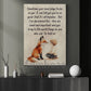 Quote Boy And Fox Canvas Painting, Sometimes Your Mind Plays Tricks On You Wall Art Decor, Inspirational Quotes Poster Gift To Decor House Or Office