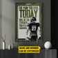 Personalized Football Man Canvas Painting, The Pain You Feel Today Sports Wall Art Decor, Poster Gift For Football Lovers