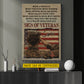 Personalized Veterans Women Canvas Painting, Sign Of Veteran Wall Art Decor, Poster Gift For Women Former Soldiers