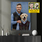 Funny Personalized Dog Owner Canvas Painting, The Perfect Pair Portrait Wall Art Decor, Poster Gift For Dog Lovers