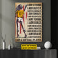 I Am A Softball Player, Personalized Softball Girl Canvas Painting, Sports Quotes Wall Art Decor, Poster Gift For Softball Lovers, Softball Girls