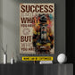 Personalized Firefighter Man Canvas Painting, Success Is Not In What You Have Wall Art Decor, Poster Gift For Firefighter Lovers