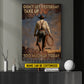 Motivational Personalized Cowboy Canvas Painting, Don't Let Yesterday Take Up Inspirational Quotes Wall Art Decor, Poster Gift For Cowboy