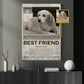 Personalized Photo Pet Die Canvas Painting, Best Friend Wall Art Decor, Poster Gift For Pet Lovers