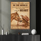 Horse Riding Girl Canvas Painting, The Most Beautiful Things In The World Wall Art Decor, Poster Gift For Horse Girl