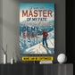 Personalized Skiing Man Canvas Painting, I Am The Master Of My Fate Wall Art Decor, Poster Gift For Skiing Lovers