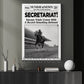 Secretariat Horse Canvas Painting, Secretariat Sweeps Triple Crown Wall Art Decor, Poster Gift For Horse Racing Lovers, Fan Of Kentucky Derby