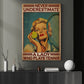 Never Underestimate A Lady, Motivational Tennis Girl Canvas Painting, Inspirational Quotes Wall Art Decor, Poster Gift For Tennis Lovers