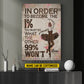 Personalized Motivational Ballet Girl Canvas Painting, In Order To Become The 1% You Must Do What The Other 99% Won't, Sports Wall Art Decor, Poster Gift For Ballet Lovers