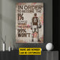 Personalized Basketball Man Canvas Painting, In Order To Become The 1% Sport Wall Art Decor, Poster Gift For Basketball Lovers
