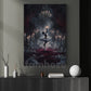 Halloween Ballet Canvas Painting, Candlelight Waltz Wall Art Decor, Spooky Season Poster Gift For Ballet Lovers